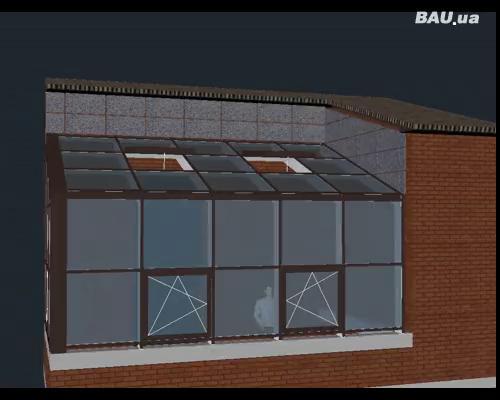 Пример 3D визуализации зимнего сада. Пример 3D визуализации зимнего сада.